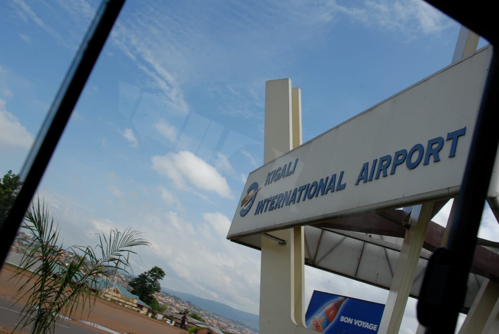The sign at Kigali International Airport, Rwanda